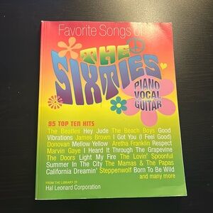 The sixties book of piano, vocal and guitar sheet music